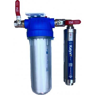 Aquatopshop.cz set filtr se změkčovačem vody IPS Kalyxx BlueLine IPSKXG12 - G 1/2" - vertikální montáž