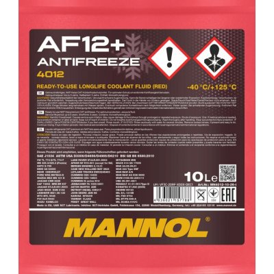 Mannol Antifreeze AF12+ -40°C 10 l – Hledejceny.cz