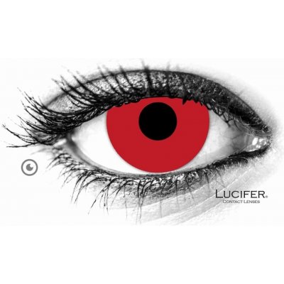 Lucifer Crazy čočky - nedioptrické - BLOODY RED 2 čočky