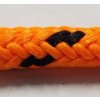 Šňůra a provázek LANEX PES 6mm šňůra, pletená, s jádrem, oranžová s černými kontrolkami