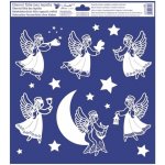Okenní fólie andělé a betlém 30 x 33,5 cm betlém – Hledejceny.cz