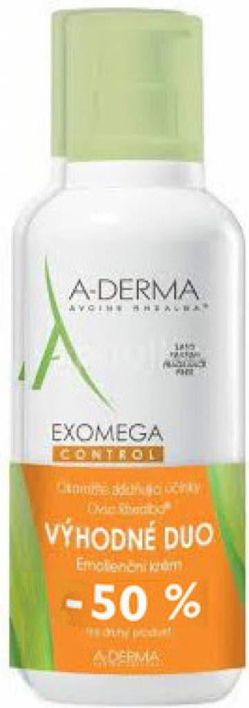 A-Derma Exomega Control emolienční krém 2 x 400 ml dárková sada