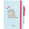 Poznámkový blok CurePink Poznámkový blok s propiskou Pusheen: Love Notes A5 14,8 X 21 cm CPA5008