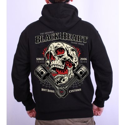 BLACK HEART FLAME PISTON Černá – Zboží Mobilmania