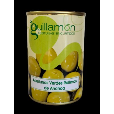 Guillamon Olivy zelené s ančovičkou plech 300 ml – Zboží Dáma