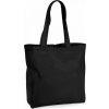 Nákupní taška a košík Westford Mill Pevná maxi taška z prémiové organické bavlny Černá
