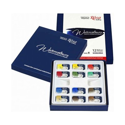 Rosa Sada akvarelových barev 12 ks v papírovém obalu – Hledejceny.cz
