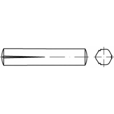 TOOLCRAFT TO-5438556 rýhovaný lícovaný kolík 1.5 mm ocel 250 ks – Hledejceny.cz