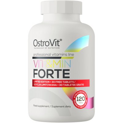 OstroVit Vit&Min Forte Strong Vitamins 120 tablet – Hledejceny.cz