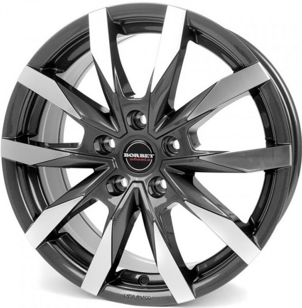 Borbet CW5 6,5x16 5x130 ET66 anthracite polished