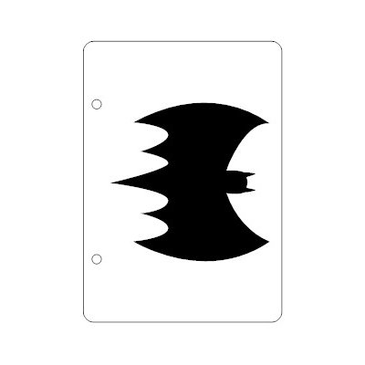 Kesmíra Kreativ Plastová šablona Netopýr 3 A4 – Zboží Dáma