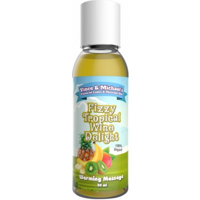 Vince & Michaels Flavored Massage Oil Fizzy Tropical Wine Delight 50 ml – Zboží Dáma