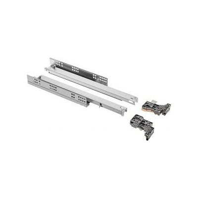 GTV skrytý plnovýsuv modern slide s 3d regulací 450 mm s dotahem a tlumením 18 mm red – Sleviste.cz