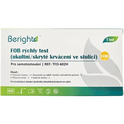 Beright Okultní skryté krvácení FOB rychlý test stolice 1 ks – Zboží Mobilmania