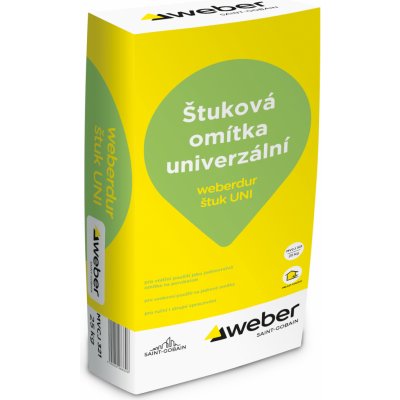 Weber.dur Štuk UNI - univerzální štuková omítka - 25 kg balení 25 kg (ks) – Sleviste.cz