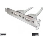 Digitus záslepka slotu s 2 USB porty + 2x5pin 0,25m AK-300301-002-E AK-300301-002-E – Zboží Mobilmania