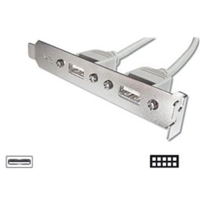 Digitus záslepka slotu s 2 USB porty + 2x5pin 0,25m AK-300301-002-E AK-300301-002-E – Zboží Mobilmania