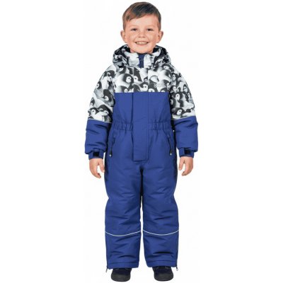 ZIMNÍ DĚTSKÁ KOMBINÉZA TUČŇÁCI NOVINKA Tmavě modrá – Zboží Mobilmania