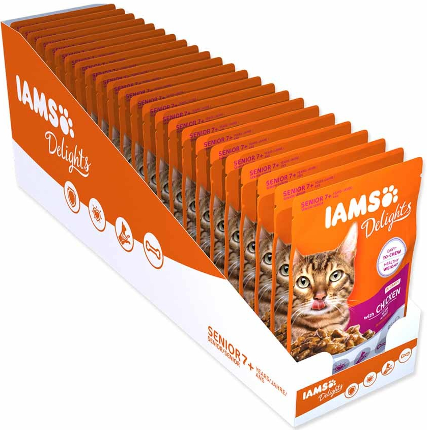 Iams Cat Senior Chicken 24 x 85 g