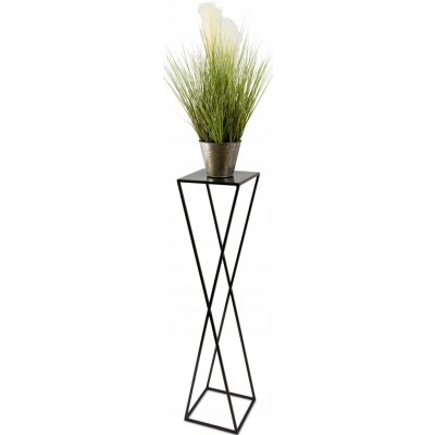 DekorStyle Stojan na květiny ESPIRAL 100 cm černý – Sleviste.cz