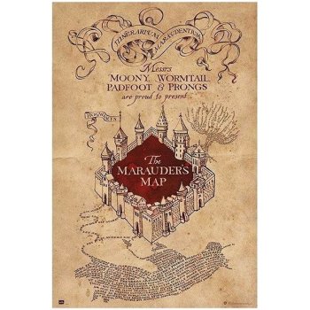 CurePink: | Plakát Harry Potter: The Marauders Map (61 x 91,5 cm 150g) [GPE5159]