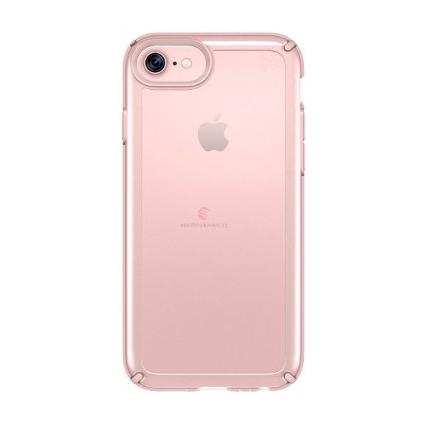 Pouzdro a kryt na mobilní telefon Pouzdro Speck Presidio Show - iPhone 8 Clear/Rose zlaté