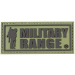 Nášivka MILITARY RANGE velká ČERNÝ nápis – Hledejceny.cz