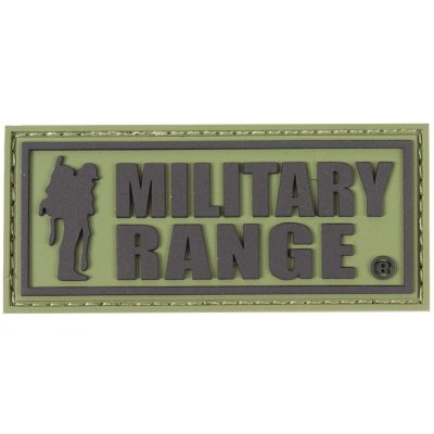 Nášivka MILITARY RANGE velká ČERNÝ nápis – Hledejceny.cz