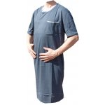 Xcena pánská noční košile kr.rukáv tm.šedá – Zboží Mobilmania