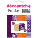 décopatch Papíry na decoupage 5ks kolekce č.07 – Zboží Mobilmania