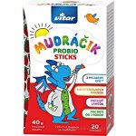 Vitar Mudráček Probio Sticks probiotika pro děti, jahodová příchuť 20 sáčků – Hledejceny.cz
