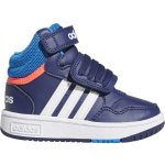 adidas dětské basketbalové boty HOOPS MID 3.0 AC tmavě modrá / modrá / oranžová – Zboží Dáma