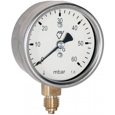 PREMATLAK. manometr 03368-S/MM60K/317 0/400mbar, G1/4B spodní přip. – Sleviste.cz