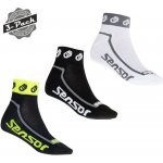 Sensor ponožky 3-PACK RACE LITE SMALL HANDS černá bílá ref.žlutá – Zboží Dáma