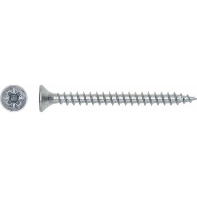 Uni vrut se zápustnou hlavou TX25 plný závit bíle pozink. 5x45 mm, 10 ks – Hledejceny.cz