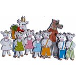 Marionetino O neposlušných kůzlátkách loutky 9 ks – Sleviste.cz