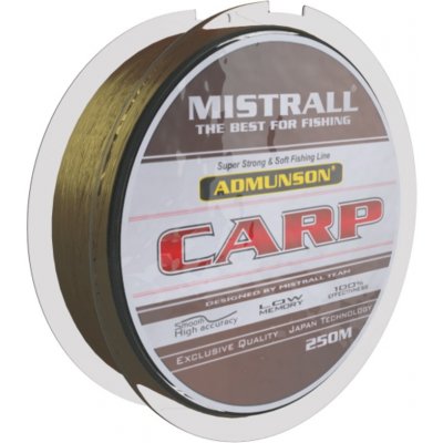 Mistrall Admunson carp brown 250m 0,28mm – Hledejceny.cz