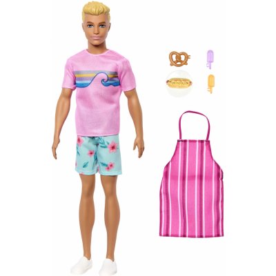 Barbie Ken se zástěrou, kuchařskými doplňky a svačinkami – Zboží Dáma