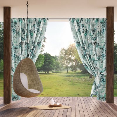 EUROFIRANY ZÁHRADNÝ VODEODOLNÝ ZÁVĚS NA PÁSCE GARDEN 155X200 CM LISTY – Hledejceny.cz