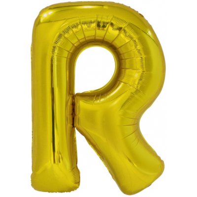 Amscan Písmeno R zlatý foliový balónek 86 cm – Zboží Dáma