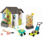 Smoby Set domeček pro zahradníka s aktivní vodní stěnou Garden House s nářadím na zahradu – Zboží Dáma