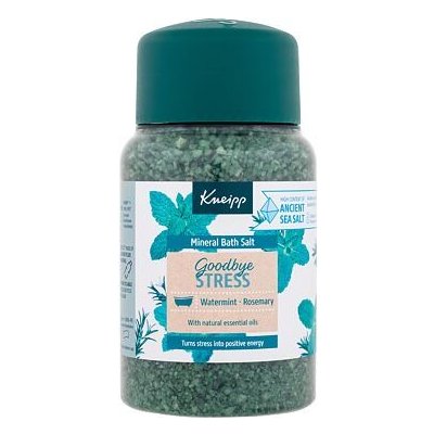 Kneipp Goodbye Stress Water Mint & Rosemary zklidňující sůl do koupele s vůní máty a rozmarýnu 500 g unisex