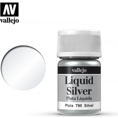 Barva Vallejo Liquid Gold 70790 Silver Alcohol Based 35ml – Hledejceny.cz