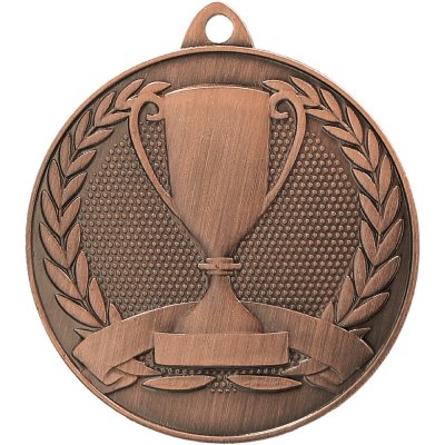 Designová kovová medaile Pohár Bronz 5 cm