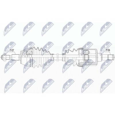 Hnací hřídel NTY NPW-FR-151 | Zboží Auto