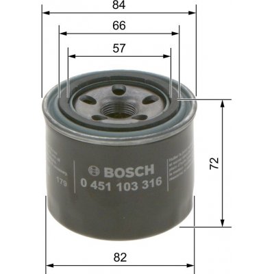 Olejový filtr BOSCH 0 451 103 316 – Hledejceny.cz