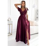 NUMOCO Dámské šaty 411-10 CRYSTAL bordó – Zboží Dáma