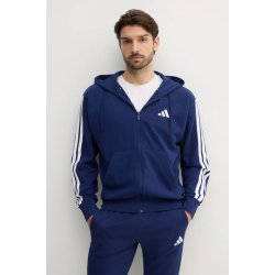 adidas Essentials tmavomodrá s kapucí vzorovaná JE6341