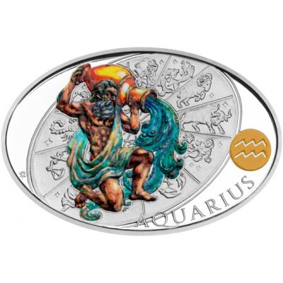 Česká mincovna Stříbrná medaile Znamení zvěrokruhu - Vodnář proof 1 oz – Hledejceny.cz