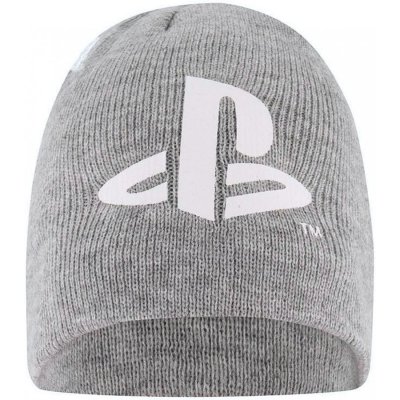 dětská zimní úpletová čepice PlayStation šedá – Zboží Mobilmania
